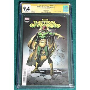 GRADED X-Men The Trial Of Magneto # 1 Variant (CGC 9.4 SS) Signed by David Finch